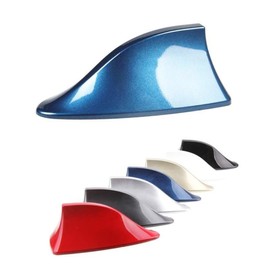 KOMBIUDA Car Decorative Fin Antenna Stylish Shark Antenna for Enhanced Fm Signal Easy Installation Any Vehicle Red