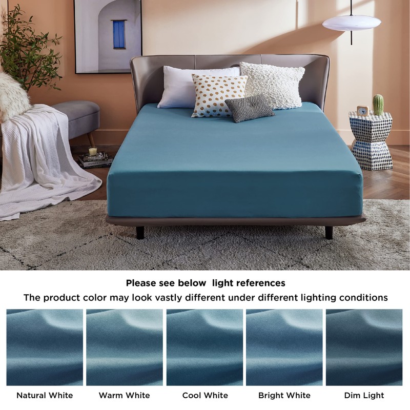 Bedsure Super King Fitted Sheet - Bed Sheets Extra Deep