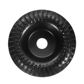 HARFINGTON Wood Carving Wheel with 5/8" Arbor Fits 4" Angle Grinder Wood Shaping Grinding Disc for Wood Cutting Polishing Grinding