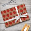 GRAPHICS & MORE Cute Strawberry Strawberries Pattern Sketchy Premium Kraft