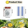 42Pcs Transparent Dried Flower Bookmark Marking Kit, Includes 40Pcs Handmade