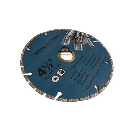 4.5 Inch Metal Cutting Blade Angle Grinder Diamond Blade for Rebar, Piping, Cast Iron, Ferrous Metals, Steel