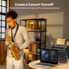 POGOLAB UHF Wireless Saxophone Microphone System, Rechargeable Mic Pickup System