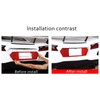 Daeiclru Real Carbon Fiber License Plate Cover Frame Sticker Compatible