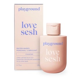 PLAYGROUND Playground Love Sesh, lubricante personal a base de agua con ingredientes naturales, seguro para usar con condones de látex, lubricante... 