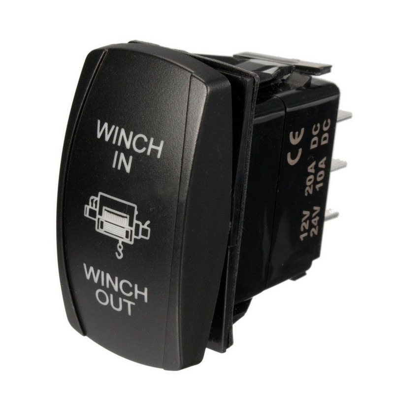 ESUPPORT Car 12V 20A Momentary Button Rocker Toggle Switch Blue