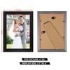 PECULA 2 Pack 4x6 Frames, Black Wall & Tabletop Display,