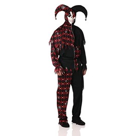 California Costumes Adult Sinister Jester Costume, X-Large Black
