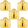 POBADY 5pcs SMA Female 4 Hole Flange Panel Mount Adapter