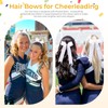 OAOLEER 16pcs Cheer Hair Bows for Cheerleader, College Style Long