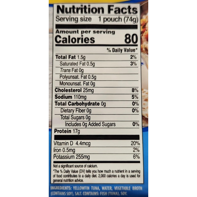 3 Pack of Packaged Tuna Dolores (2.6oz, Chunk Light Yellowfin