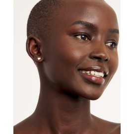 Ted Baker Harly Tiny Heart Stud Earrings For Women (Rose Gold)