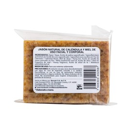 bienestar NEEM ERFRE Jabón Natural Artesanal Calendula y Miel con Aceite Neem Oliva Tea Tree -Sin Parabenos Petrolatos Grasa Animal-150 g c/u - 5.29 oz each (Individual)