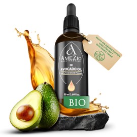 Avocado Oil Organic Cold Pressed I For Hair, Face, Body, Skin, Nails I 100% Natural and Sustainable I Natural for Cosmetics I Skin Care I Vegan and Cruelty Free I 50 ml