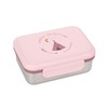 LÄSSIG Kinder Brotdose Edelstahl Lunchbox Frühstücksbox nachhaltig Kindergarten Schule/Adventure Tipi,,