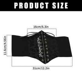 Colourful / Black Corset Women, Corset Belt, Pirate Costume Women, Medieval Corsage, Pirate Costume Women, Corset Black, Retro Leather Corsage, for Gothic Dress Accessories, Lace-Up Corset, Catwoman