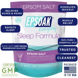 Epsoak Última Epsoak Sal De Epsom Bath Soak Bundle (6 Libras Total.