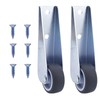 BOXOB 2 x Replacement Gate Wheels, Iron and Rubber, Directional