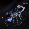 3D Metal Model Kits, Mechanical Scorpion King Blue 3D Metal