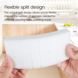16x8x2cm 40PCS (32 Small Pieces of Each Pack) Melamine Sponge Magic Eraser Sponge in Bulk Small Cleaner Pads Melamine Pads for Dishes Cleaning Eraser for Kitchen, Bathroom, Toilet