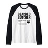 Bearded Butcher Definition Butchery Meat Butchers Raglan Baseball Tee