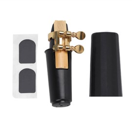 5-in-1 Saxophone Mouthpiece Kit, ABS Mouthpiece with Cap & Metal Buckle & Reed & Pads Musical Instruments