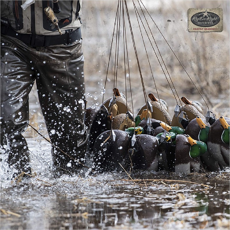 Rig'Em Right Waterfowl Pre-Rigged Xtreme Coated Tangle Free Cable Decoy