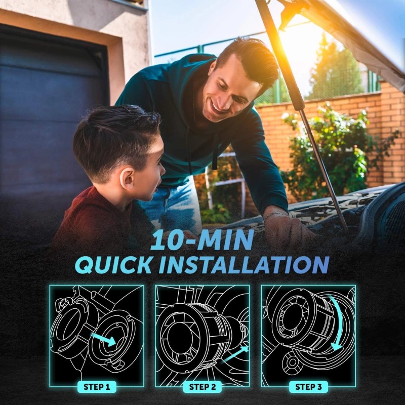 Glowteck Car Headlight Bulbs HB5-9007 LED Conversion Kit High Low