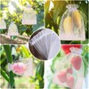 WenTao 50pcs Fruit Protection Bags 6x9 inch, White Mesh Drawstring