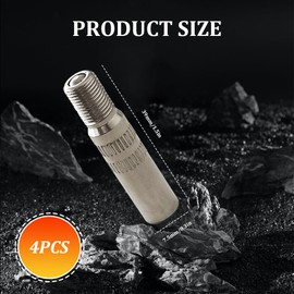 QZTYTY 4PCS Valve Caps Stem Extension, Tire Valve Extender, Pure Copper Wheel Tire Caps Extender Adapter, Car Accessories 39mm Screw-on Car Tire Valve Stem Extender for Car Motorcycle Truck Bike