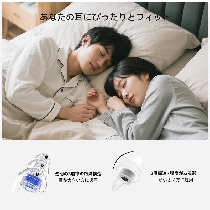 Quietide Earplugs for Sleep, Ear Protector, For Live Use, Hearing