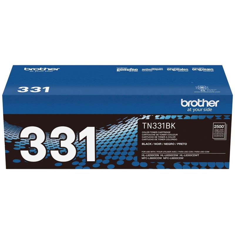Brother Genuine TN331BK Black Toner Cartridge