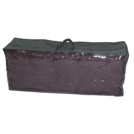 greemotion Schutzhülle für Garten-Kissen - Tragetasche Gartenpolster Grau - Aufbewahrungstasche für Gartenkissen aus Polyester - Hülle Loungekissen 125x50x32 cm