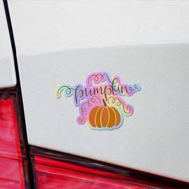 Holographic Decal Stickers of Pumpkin Premium Waterproof Vinyl Decal Stickers for Laptop Phone Accessory Helmet Car Window Mug Tuber Cup Door Wall Decoration NVCVER3g19130HO
