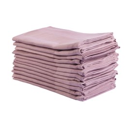 Pink Napkins Set of 12 Cotton Dinner Napkins 18x18 Inches Washable Reusable Soft Absorbent Kitchen Pre-Washed Table Napkins Perfect for Wedding BBQ Outdoor Party Hotels Spring Summer Collection