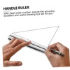 Operitacx Aluminium Ruler, Office Geometry Ruler, Drawing Ruler, Straight Ruler,