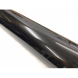 Ultra Brit Metallic Gloss, Car Wrapping Sheet, 59.8 x 11.8 inches (152 x 30 cm), Black, Includes Glossy Protective Film
