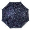LCY Embroidered Lace Double-deck Anti-UV Parasol Sun/Rain/Snow Folding Umbrella-Blue