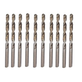 Generic 1-10MM 10 PCS MICRO HSS PRO TITANIUM COATED COBALT JOBBER STAINLESS STEEL DRILL BITS SET METAL WOOD PLASTIC UK (6.5mm)