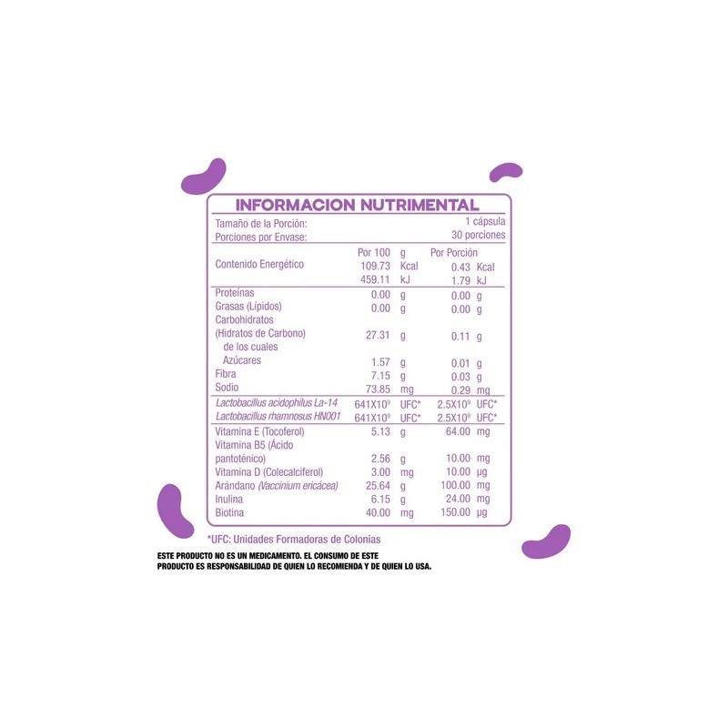 Probióticos Para Mujer Flora Vaginal Prominent Quod 60 Cáps