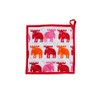 moz 866151 Elk P/OR Pot Holder, Pink/Orange, Approx. 9.1 x