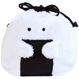 Ippinsha Gyutto Onigiri-san Nori Onigiri-san Drawstring Pouch Bag Gift 47108