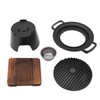 Mini BBQ Grill Set Anti Stick Food Grade Material Tabletop