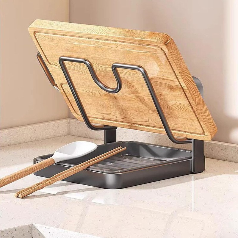 Organizadores de tapas de cocina inoxidables, Dark Gray 1-TIER