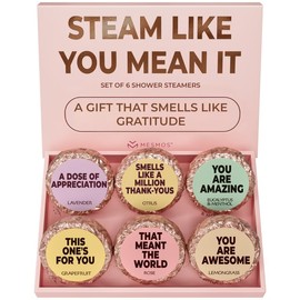 MESMOS 6 Assorted Shower Steamers Aromatherapy, Thank You Gifts for Women, Shower Steamers for Women, Relaxation Spa Shower Bombs, Appreciation Gifts for Coworkers, Employees, Teachers, Team, Staff