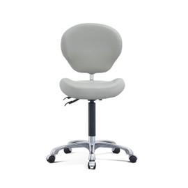 MWOSEN Height Adjustable Rolling Stools Drafting Chair with Backrest,Work from Home,Studio,Dental,Office Work at a Desk,Salon,Art Studio, Tattoo,Garage, Kitchen, Counter, (Grey)