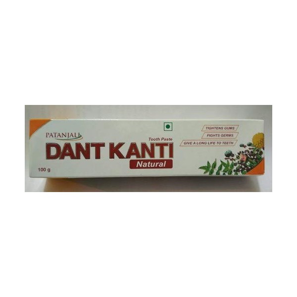 Patanjali Dant Kanti Toothpaste Natural 100g (PACK OF 3)
