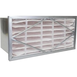 Filterbuy 20x24x12 Air Filter MERV 13 Header (1-Pack), Rigid Cell Filters HVAC Replacement (Actual Size: 17.75 x 21.75 x 11.38 Inches)