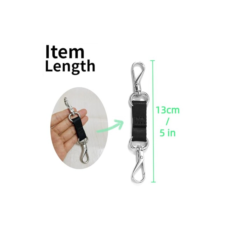 1 Piece Double Ended Backup Safety Clip for Small Dogs,Lightweight