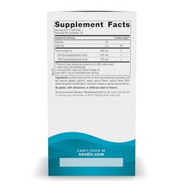Nordic Naturals Omega 3 Sabor Limón 690 mg de Omega 3 por Porción Aceite de Pescado con EPA y DHA 60 Cápsulas Blandas 30 Porciones Suplemento Alimenticio Forma Triglicérido No GMO para Adultos